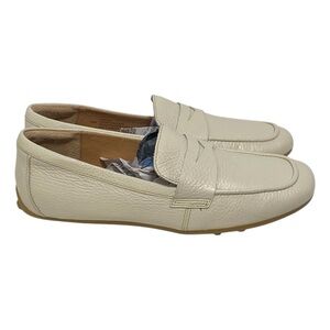 Sofft Off White Cream Leather Penny Loafer Driving Shoes - NWOT - Size 8.5